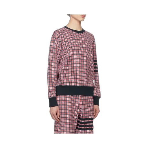 Check Jacquard 4-Bar Sweatshirt