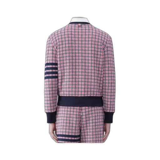 Check Jacquard 4-Bar Sweatshirt