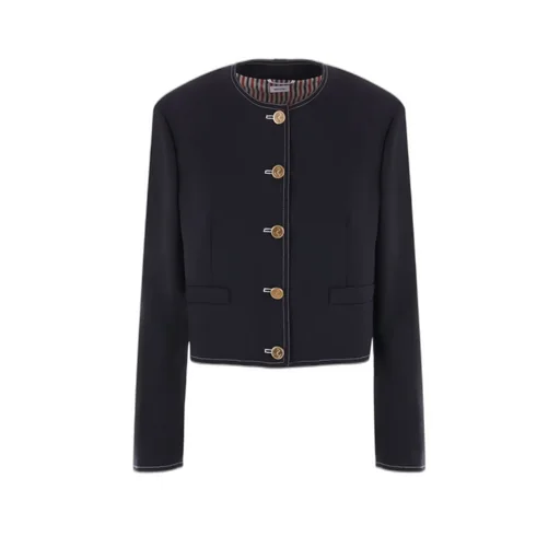 Rwb-Detail Crewneck Cropped Jacket
