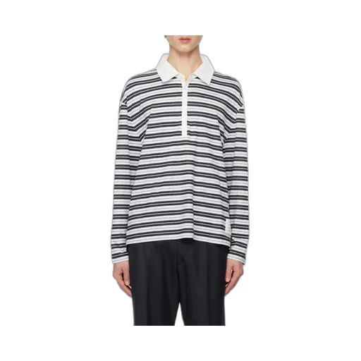 Logo Patch Long-Sleeved Polo Shirt