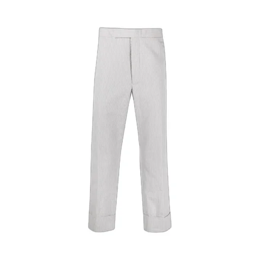 Low-Rise Stripe-Pattern Tailored Trousers