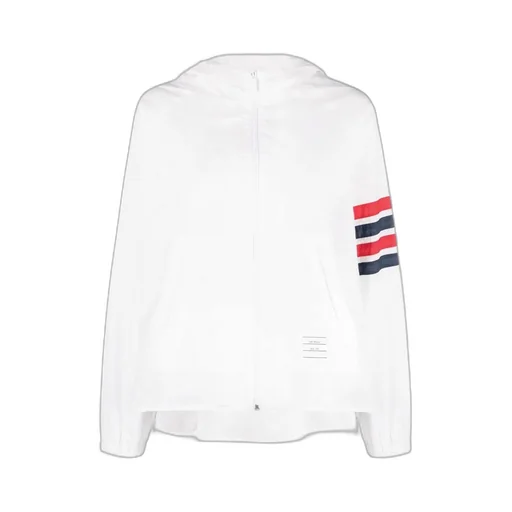 4-Bar Stripe Detailed Hooded Jacket