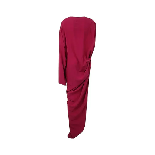 Asymmetric Crewneck Maxi Dress