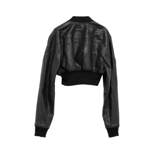 Hollywood Girdered Cropped Bomber Jacket