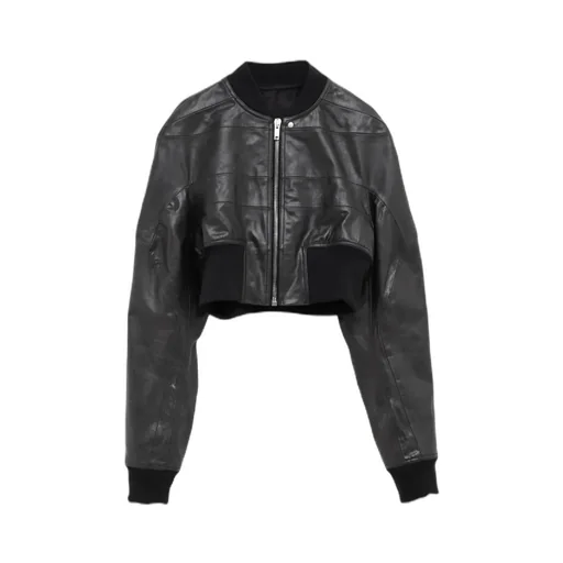 Hollywood Girdered Cropped Bomber Jacket