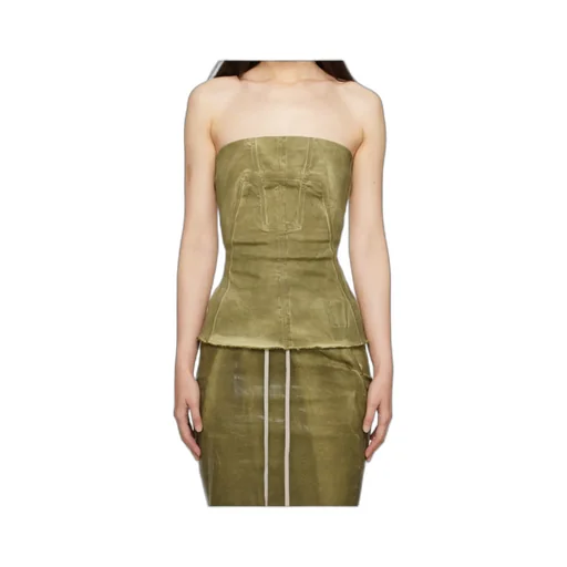 Porterville Stretch Denim Bustier Top