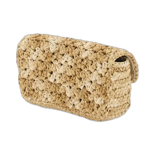 Interwoven Foldover Top Shoulder Bag