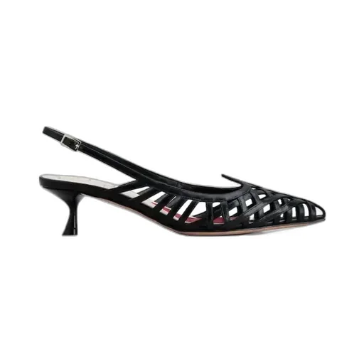 I Love Vivier Multistrap Slingback Pumps In Leather