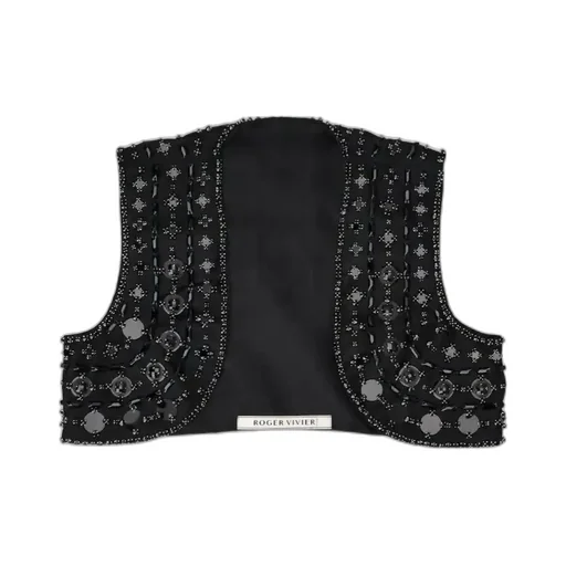 Viv' Choc Short Gilet In Silk