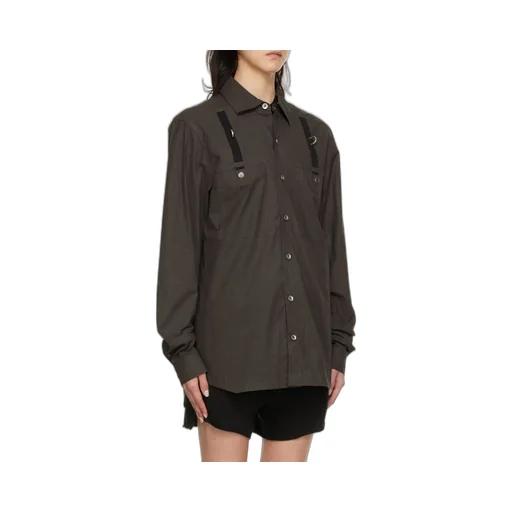 Tassel-Detail Button-Down Shirt