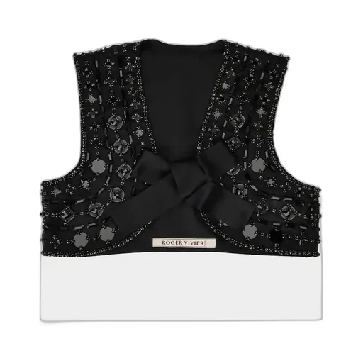Viv' Choc Short Gilet In Silk