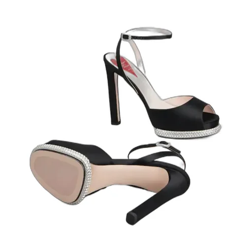 Viv' Choc Strass Platform Sandals