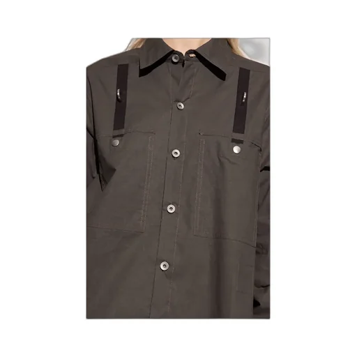 Tassel-Detail Button-Down Shirt