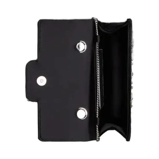 Ramage Jewel Mini Flower Strass Buckle Clutch Bag In Velvet