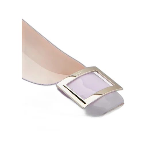 Trompette Metal Buckle Pumps In Patent Leather