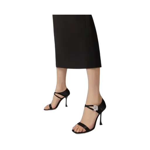 I Love Vivier Daisy Strass Heeled Sandals