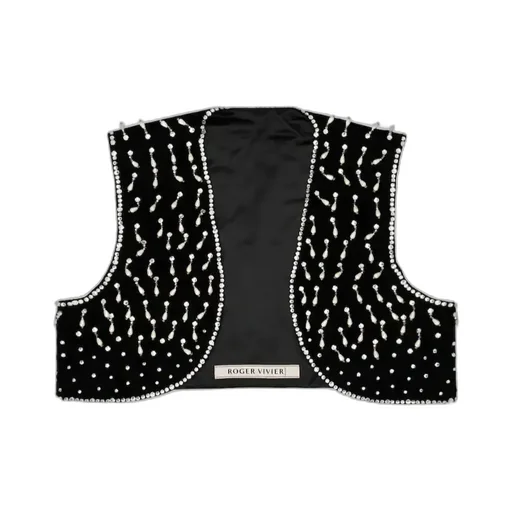 Viv' Choc Short Gilet In Velvet