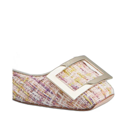 Trompette Metal Buckle Pumps In Fabric