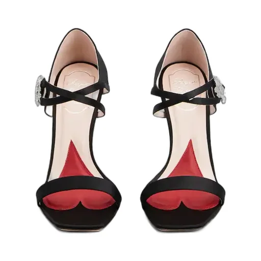 I Love Vivier Daisy Strass Heeled Sandals