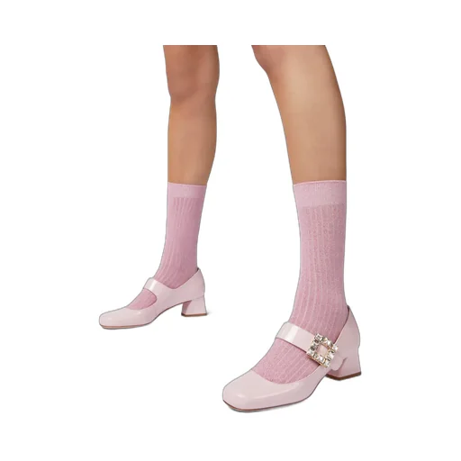 TrÈS Vivier Embellished Buckle Babies Pumps