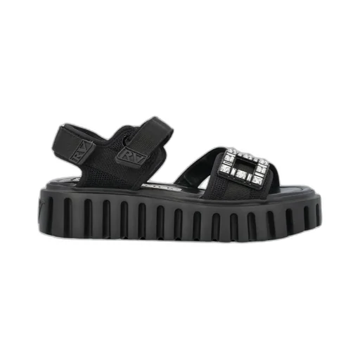 Viv' Go-Thick Trekky Strass Buckle Sandals