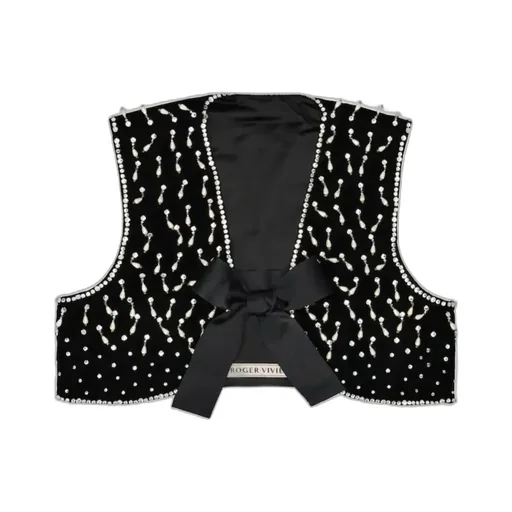 Viv' Choc Short Gilet In Velvet