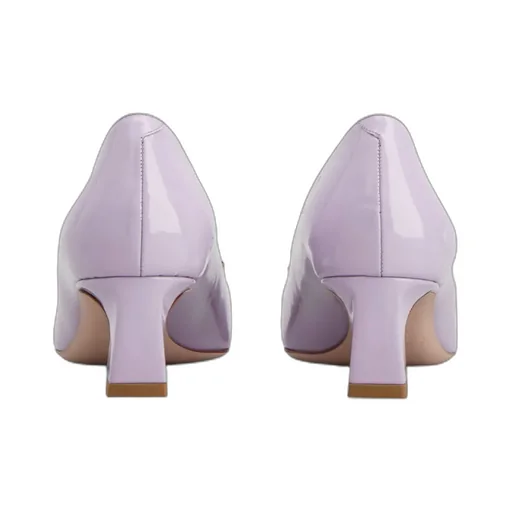 Trompette Metal Buckle Pumps In Patent Leather