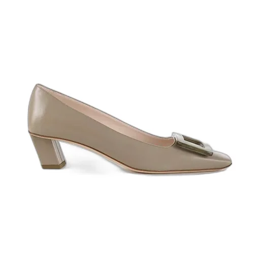 Metal Buckle Thick Heels