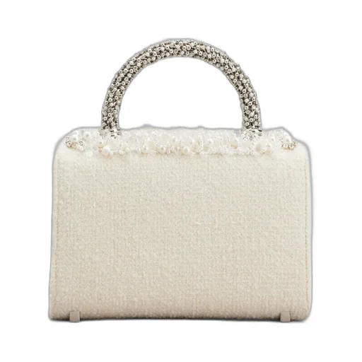 Flower Strass Pearl Mini Buckle Jewel Clutch Bag