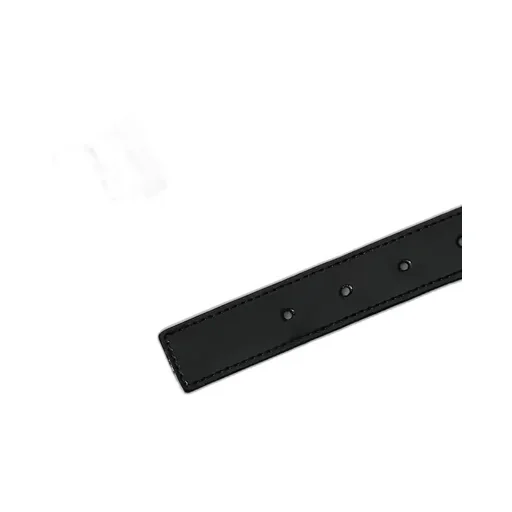 Viv' Choc Lacquered Buckle Belt In Patent Leather