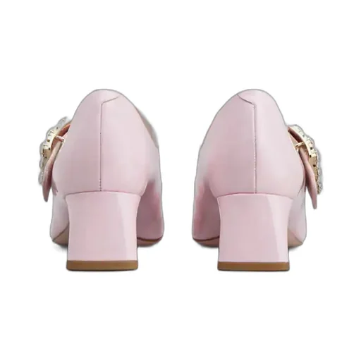 TrÈS Vivier Embellished Buckle Babies Pumps