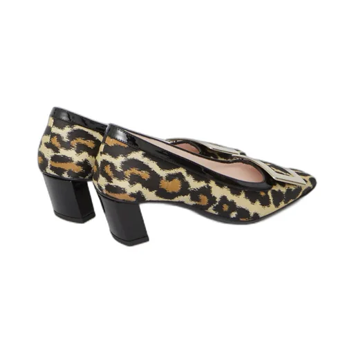 Belle Vivier Metal Buckle Pumps