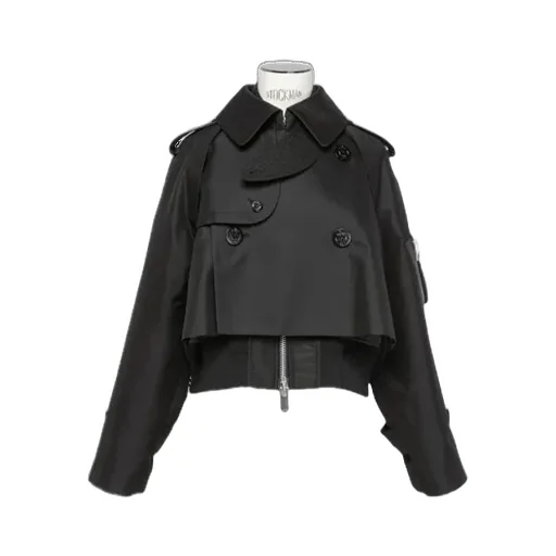Layered Cropped Jacket