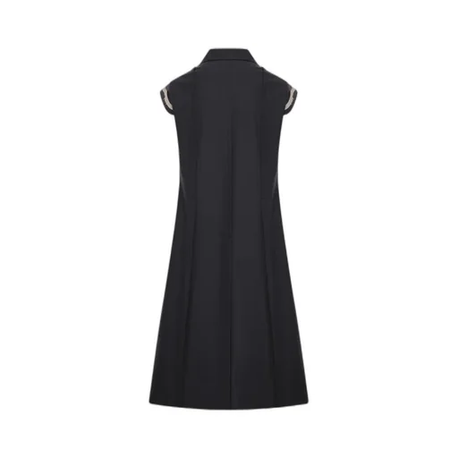 Double Breasted Sleeveless Long Vest