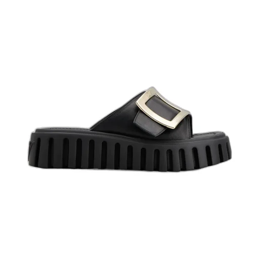 Viv' Go-Thick Metal Buckle Mules