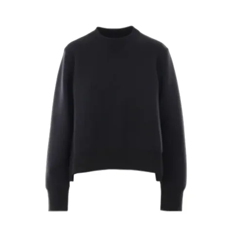 Pleated Detailed Crewneck Sweater