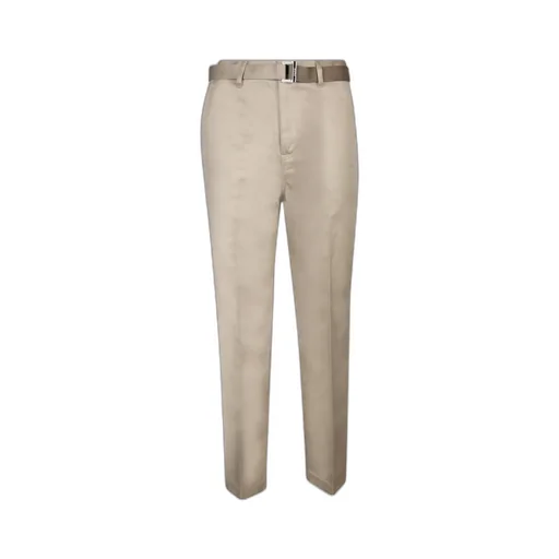 Belted Tailored Chino Trousers