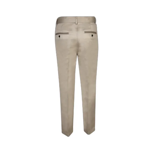 Belted Tailored Chino Trousers