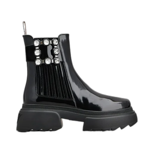Buckle Embellished Ankle Boots