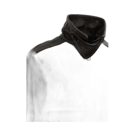 2 In 1 Zipped Leather Jacket