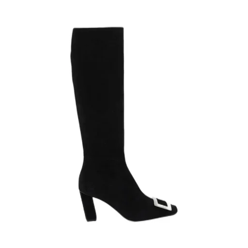 Buckle-Detailed Square-Toe Boots