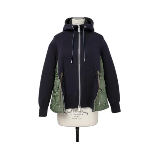 Panelled Zipped Jacket