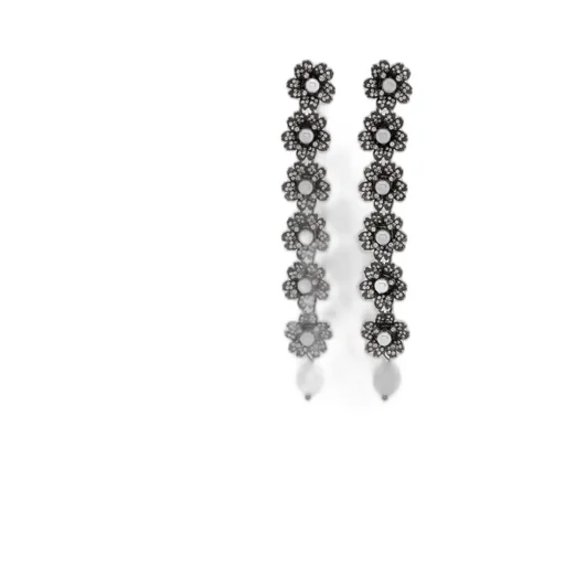 Bouquet Pearl Multiflowers Earrings