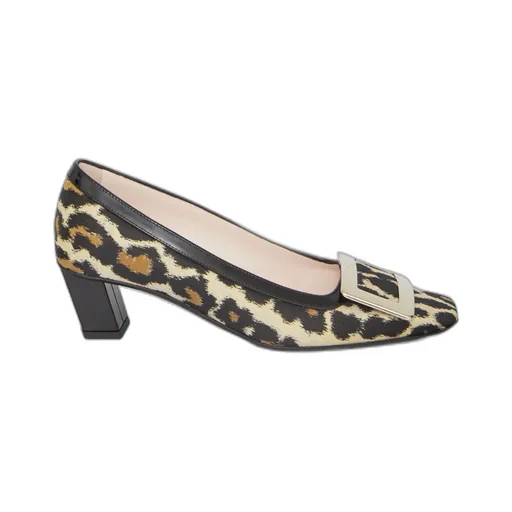 Belle Vivier Metal Buckle Pumps