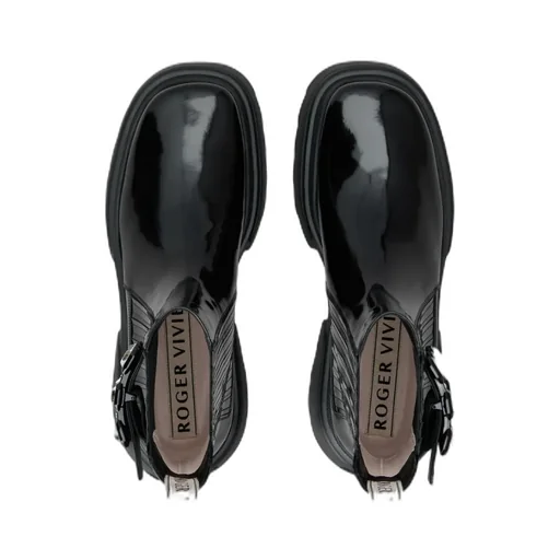 Buckle Embellished Ankle Boots