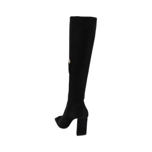 Buckle-Detailed Square-Toe Boots