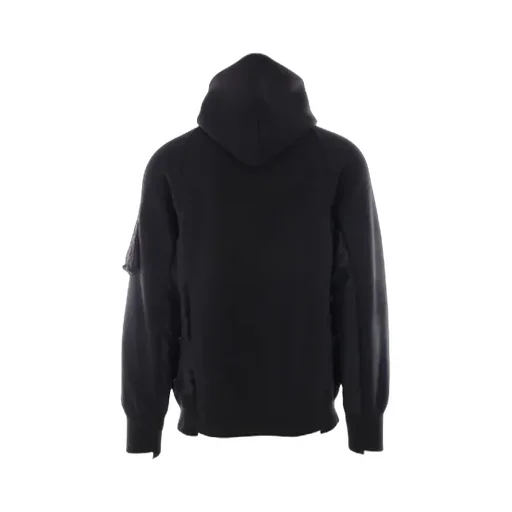 Panelled Drawstring Hoodie