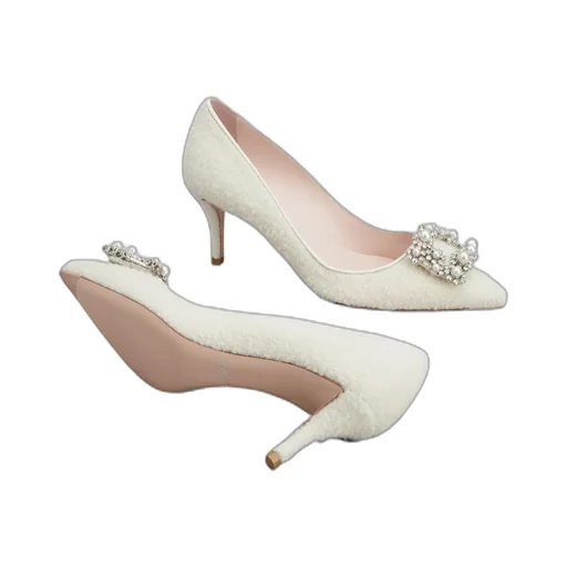 Embellished Pointed Toe Pumps