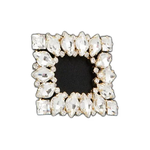 Twinkle Asymmetrical Buckle Embellished Clutch Bag