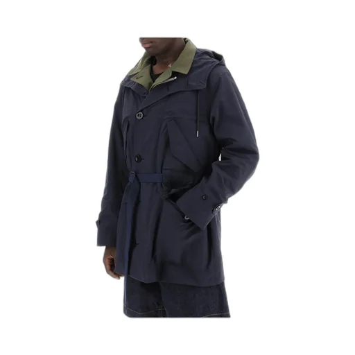 Single-Breasted Layered Coat